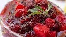 Spiced Pear and Cranberry Sauce