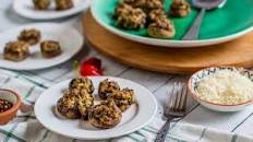 Spicy Sausage Stuffed Monterey Mushrooms
