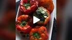 Spinach + Feta Stuffed Peppers 🇬🇷 #lowcarb recipe is on my ...