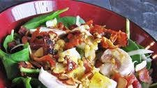 Spinach Salad with Warm Bacon Dressing