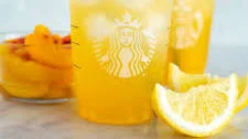 Starbucks Iced Peach Green Tea Lemonade