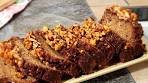 Sticky walnut Upside down Banana Bread // Banana Bread ...