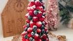 Strawberry Christmas Tree Dessert The cutest holiday fruit ...