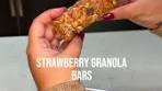 Strawberry Granola Bars 🍓 These 6 ingredient granola bars ...