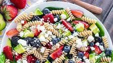 Summer Berry Spinach Pasta Salad