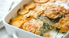 Sweet Potato & Kale Gratin