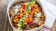 Sweet Potato Mexican Casserole with Roasted Corn and Black Beans