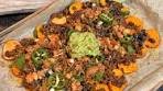 Sweet Potato Nachos Recipe: Cheesy and High-Protein Delight