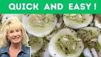 The Best Easy and Quick Vinegar Cucumber Salad Ever !