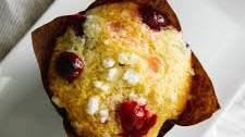 The BEST Lemon Cranberry Muffins
