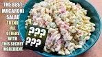 THE MACARONI SALAD To End All Others with This One ...