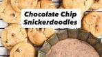 These chewy chocolate chip snickerdoodles are rolled twice ...