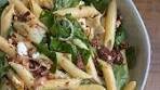 This bright and colorful Spinach Pasta Salad with sundried ...
