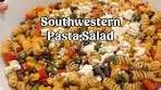 This 🌶️SOUTHWESTERN PASTA SALAD brings the lively ...