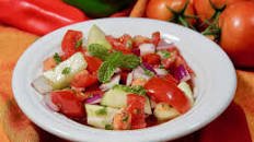 Tomato Cucumber Salad with Mint