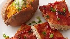 Turkey Meatloaf Squares with Sweet Potatoes
