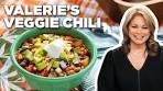 Valerie Bertinelli's Veggie Chili with All the Fixings | Valerie's ...