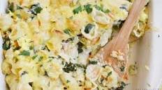 Vegetable Alfredo Pasta Bake