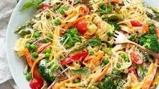 Vegetable Pasta Primavera with Cream Sauce