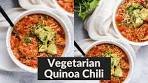 Vegetarian Quinoa Chili (super quick and easy!)