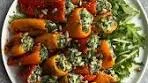 WHIPPED SPINACH, RICOTTA & FETA STUFFED PEPPER ...