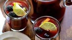 Winter Sangria with Blackberry, Pink Grapefruit & Lime