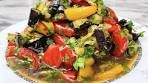 1 eggplant and 2 bell peppers. Delicious and easy to cook ...