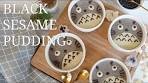10 minute Black sesame pudding (4 ingredients only!)