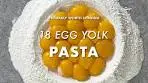 18-egg yolk pasta recipe for home-made lasagna, papardelle ...