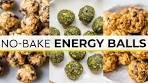 3 Easy ENERGY BALLS You Can Make Today (No-Bake ...