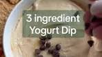 3 ingredient Peanut Butter Yogurt Dip Ingredients 1 Cup Plain ...