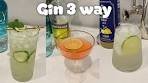 3 way Summer GIN Cocktails | Yuzu, mint and cucumber and ...