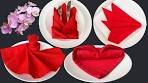 4 Fancy Napkin Folds Anyone Can Do
