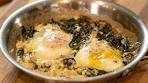 A Delicious Brunch Idea: Greek-Style Spinach with Feta & Eggs