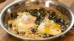 A Delicious Brunch Idea: Greek-Style Spinach with Feta & Eggs