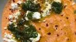 a homemade roasted red pepper feta dip to have with veggies ...