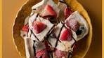 A lighter way to indulge. 🍓 This Cinnamon Churro Yogurt Bark ...