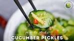 Addictive Japanese Pickled Cucumbers with Ginger!
