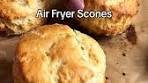 Air Fryer Scones 🥮 Make these buttery, golden-crusted scones ...
