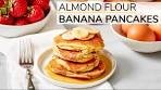 ALMOND FLOUR BANANA PANCAKES | healthy recipe (with ...