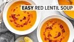 AMAZING RED LENTIL SOUP | Super easy and healthy!