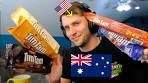 American tries TimTams