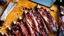 Apricot glazed ribs