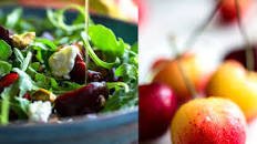 Arugula, Cherry and Goat Cheese Salad