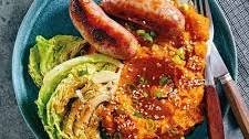 Asian-Inspired Mash with Bangers