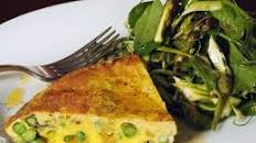 Asparagus and Sweet Pea Frittata With Minty Spring Salad Recipe
