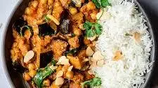 Aubergine and Chickpea Curry