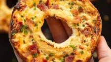 Bacon Cream Cheese Filled Bagels