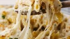 Baked Chicken Alfredo Pasta