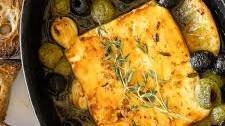 Baked Feta with Olives and Honey